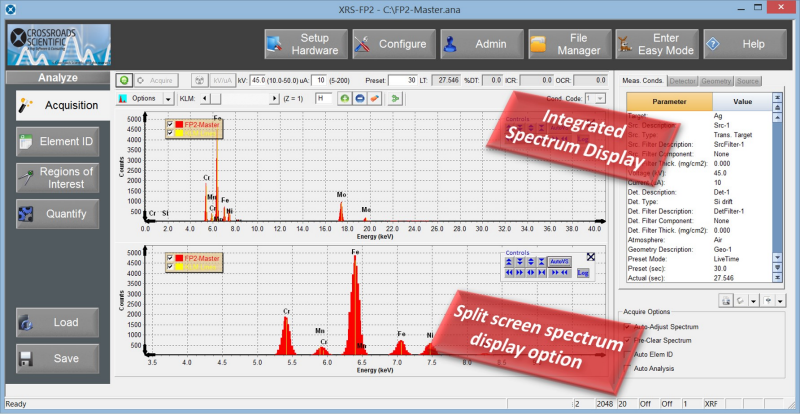 XRS-FP2 Quantitative XRF Analysis Software – Amptek – X-Ray Detectors ...